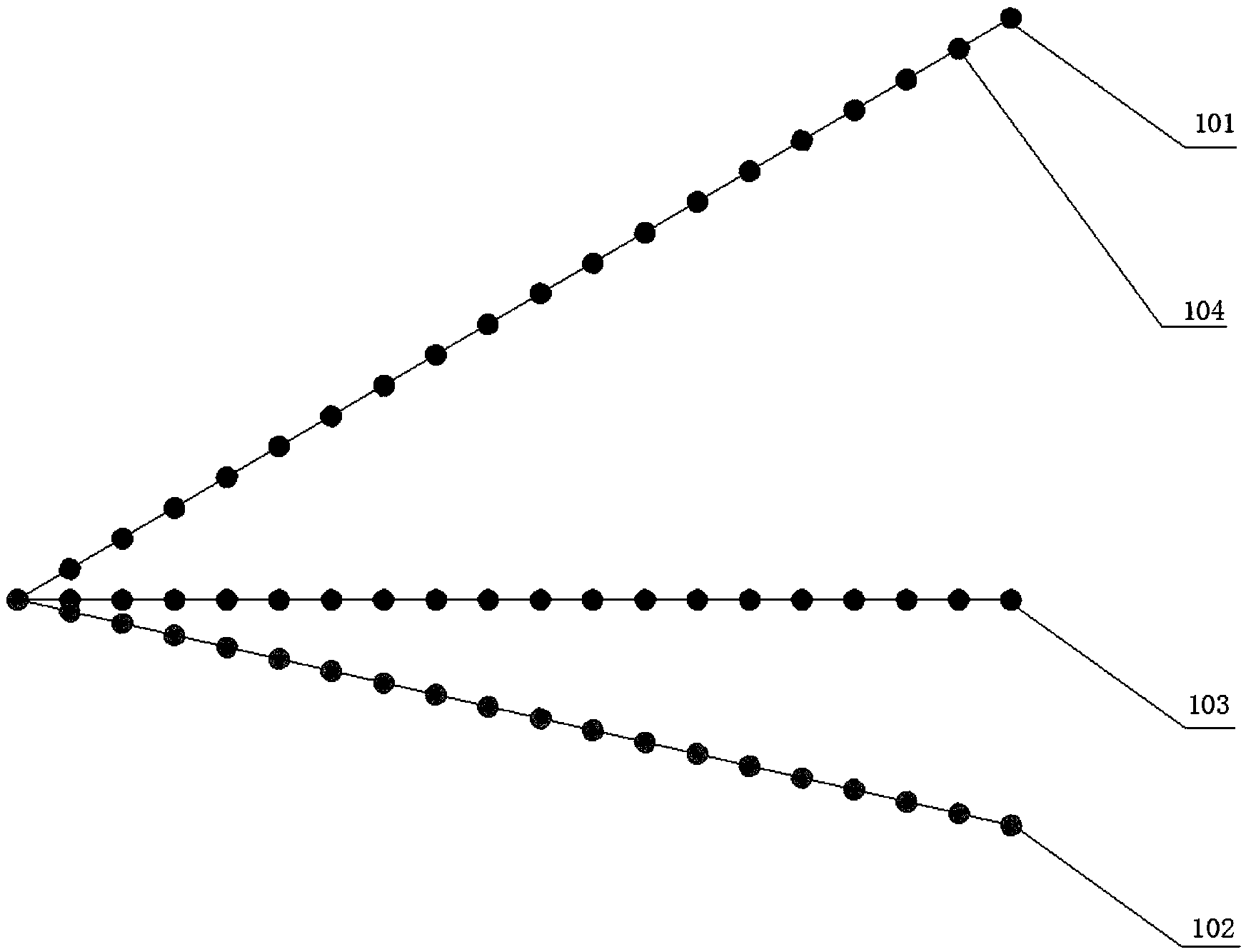 Mine working face top board and bottom board mining breaking fracture development dynamic monitoring method