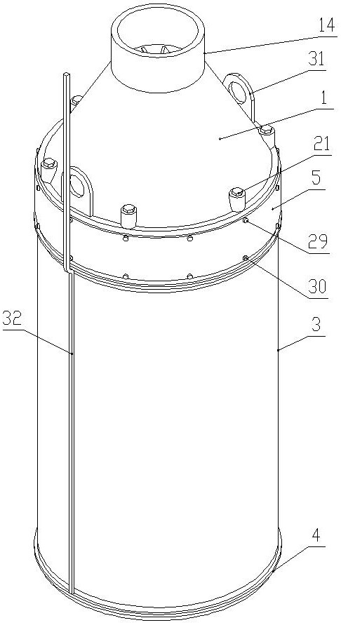 Partial load type supercharged submersible pump applied to commingling production of multiple layers of natural gas in same hoistway