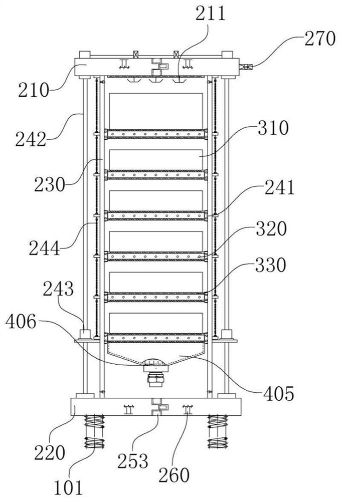 Polymeric proppant automatic lifting dry and wet screening device and method