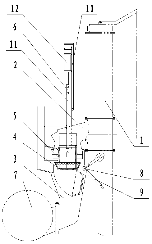 Pressure regulating device for coke oven carbonization chamber