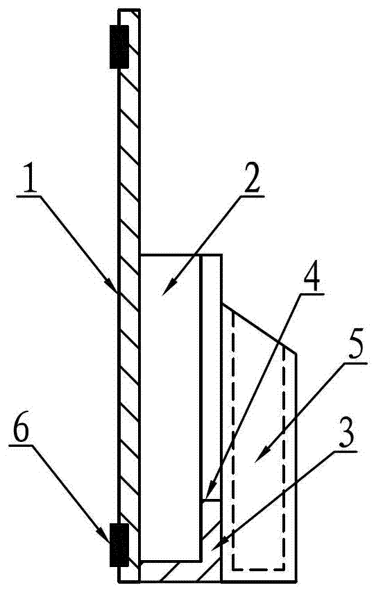 Blackboard eraser frame used for placing ecological ink pen and cancellation blackboard eraser