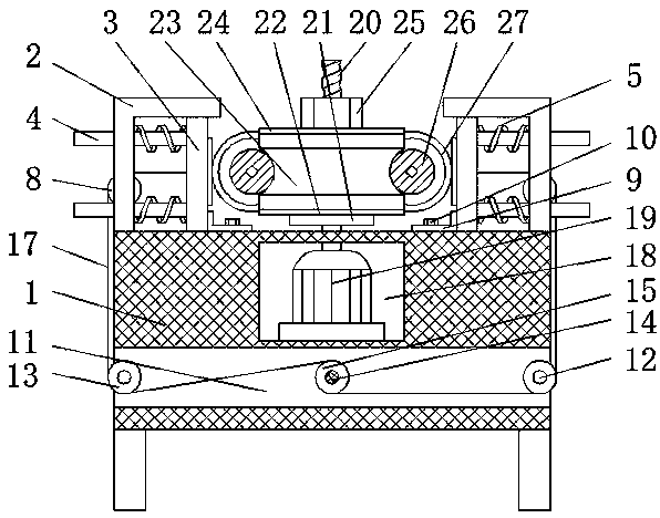 Bearing grinding device of abrasive and grinding machine