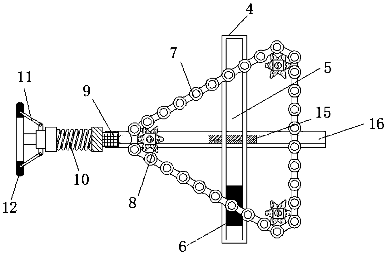 Textile equipment performing two-sided drying based on reciprocating motion