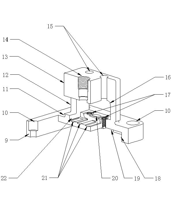 A sliding rod type travel changeover switch