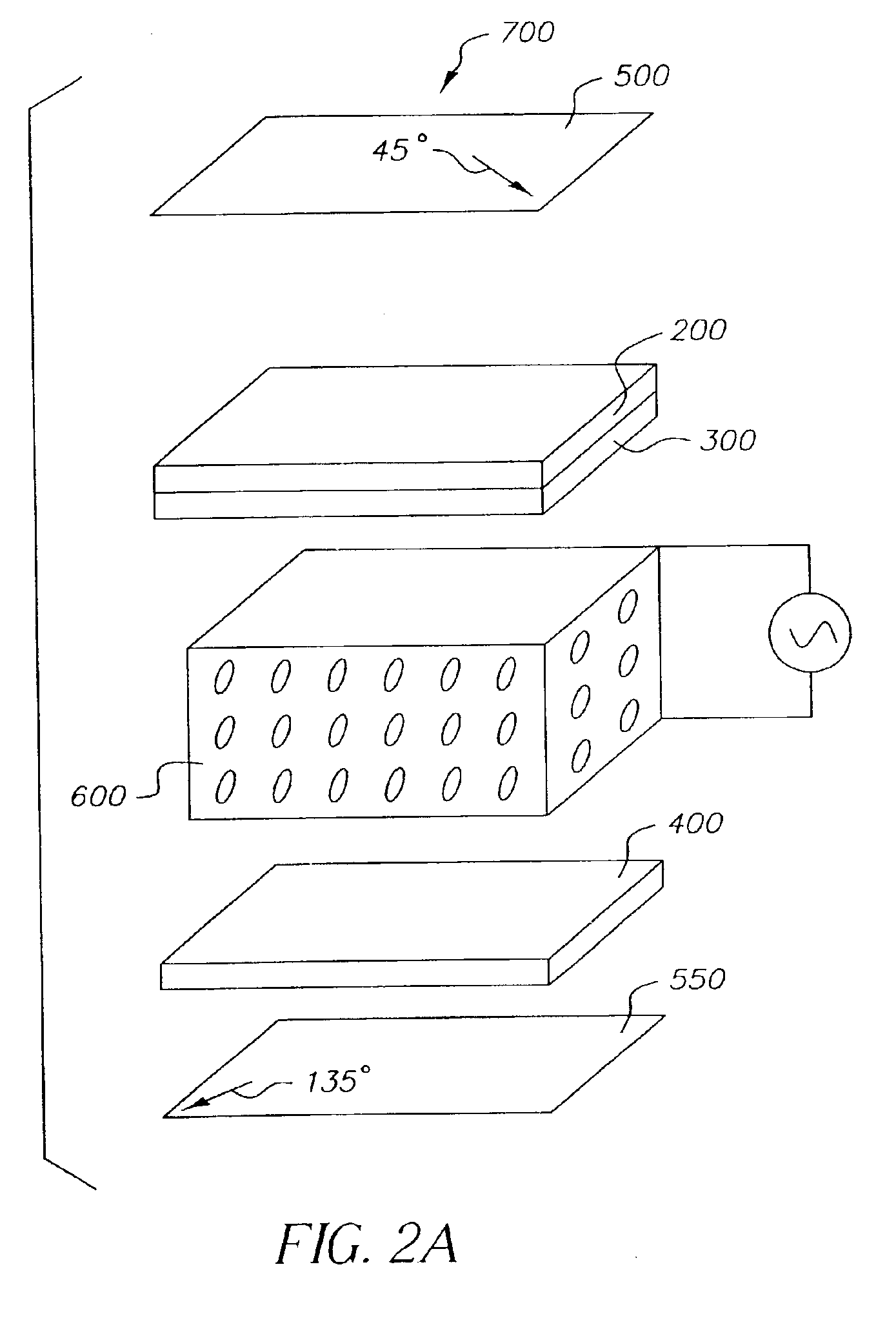 Liquid crystal cell with compensator layer and process