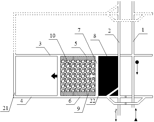 Solid-filling coal mining method with two pre-excavating tunnels for advancing