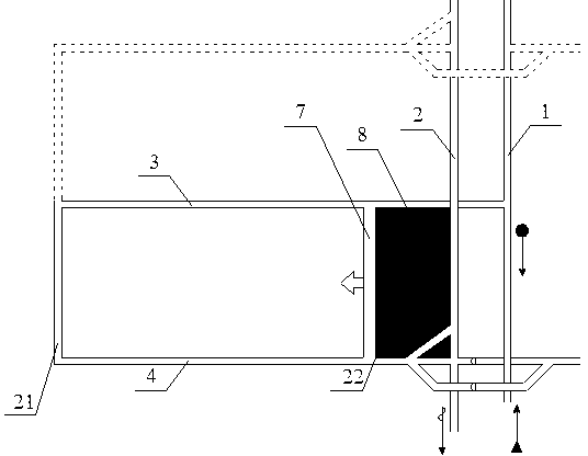 Solid-filling coal mining method with two pre-excavating tunnels for advancing