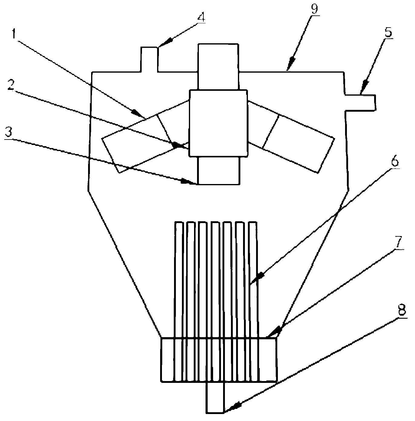 Absorption refrigeration generator strengthened by utilizing rotary vane and porous surface heat pipe