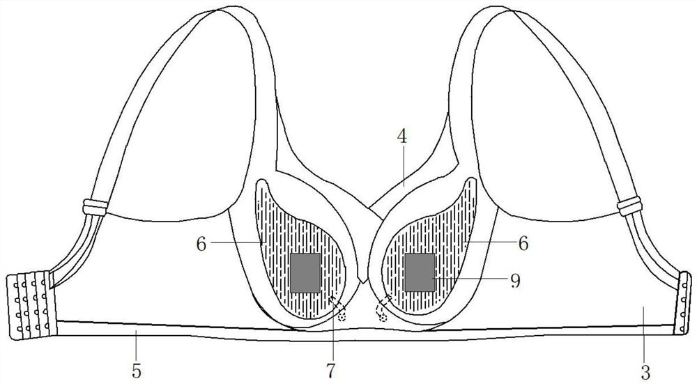 Artificial breast device used after breast cancer radical operation