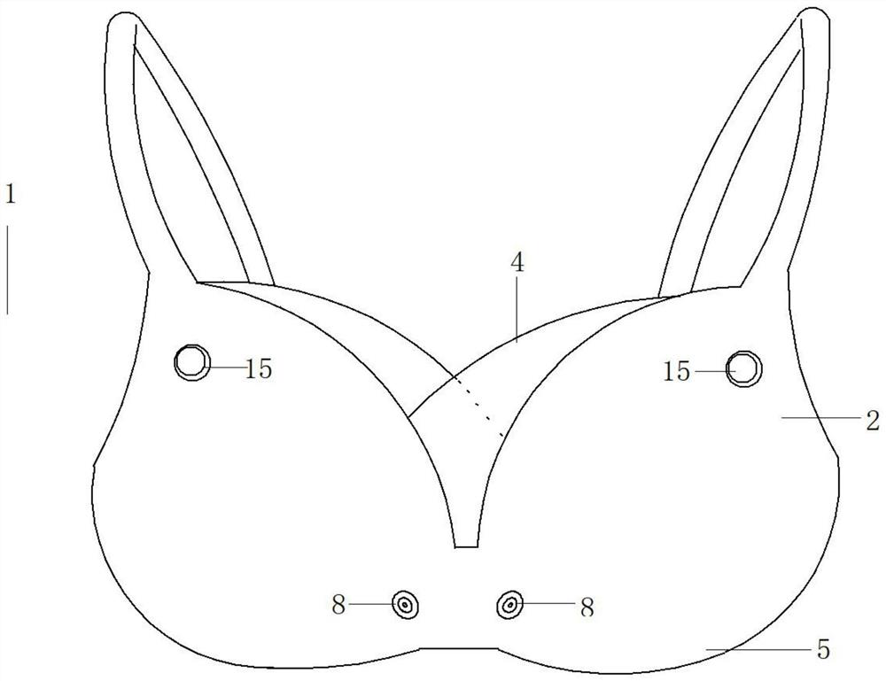 Artificial breast device used after breast cancer radical operation