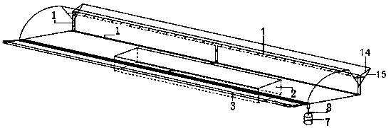 Rainwater collection and salt isolation type solar greenhouse used for vegetable production in saline and alkaline region