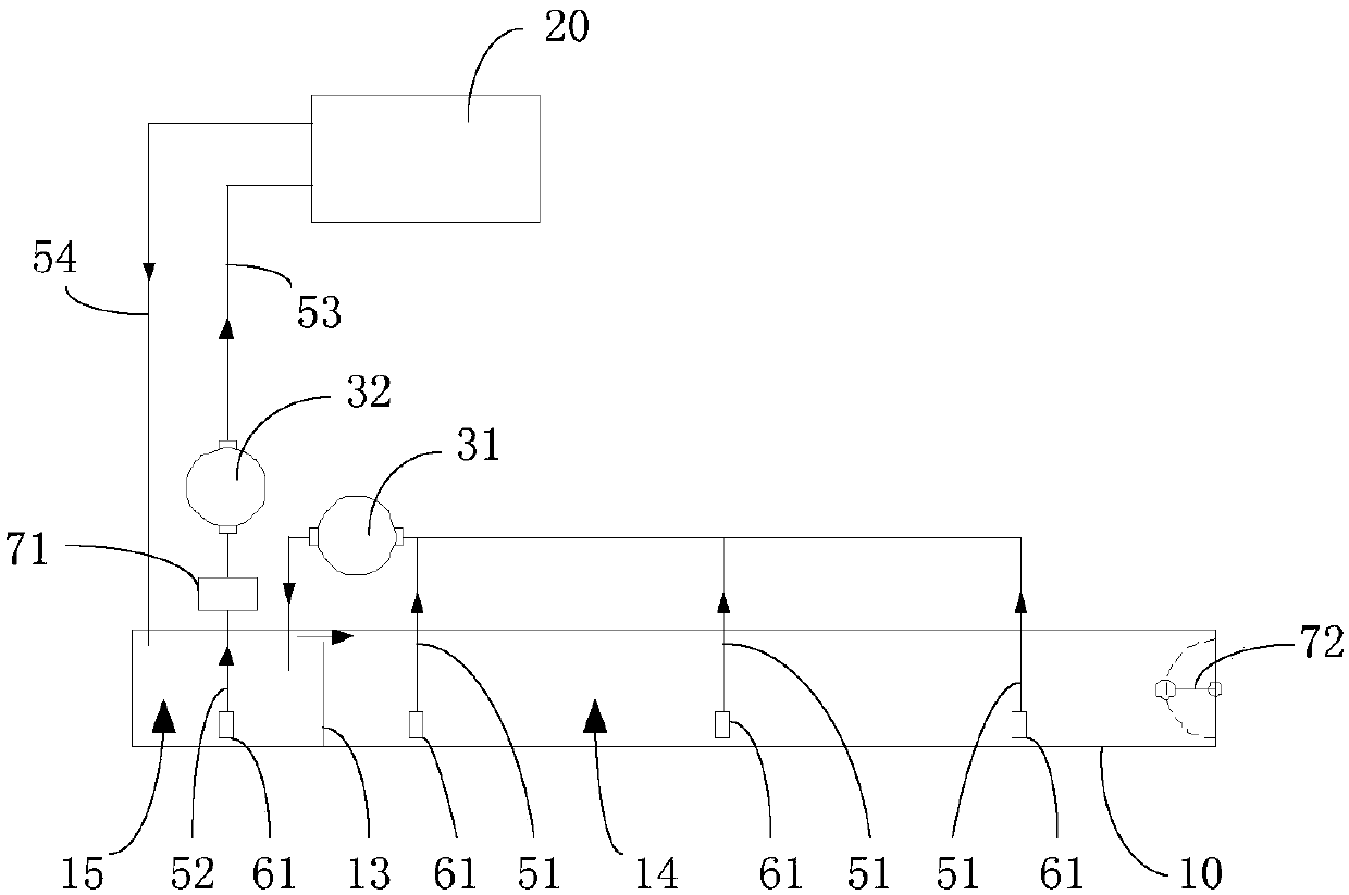 Fuel system and rail vehicle