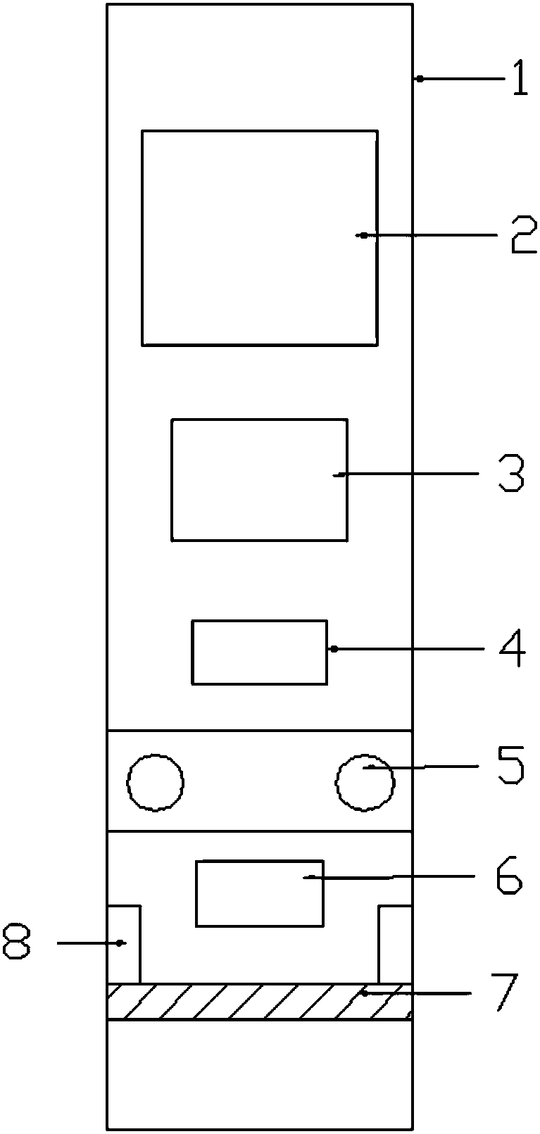 A device and method for detecting empty space in a hole based on multi-frequency ultrasonic scanning