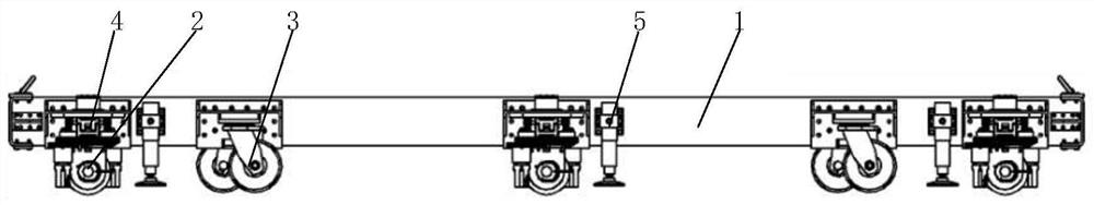 Multi-wheel-train heavy-load AGV