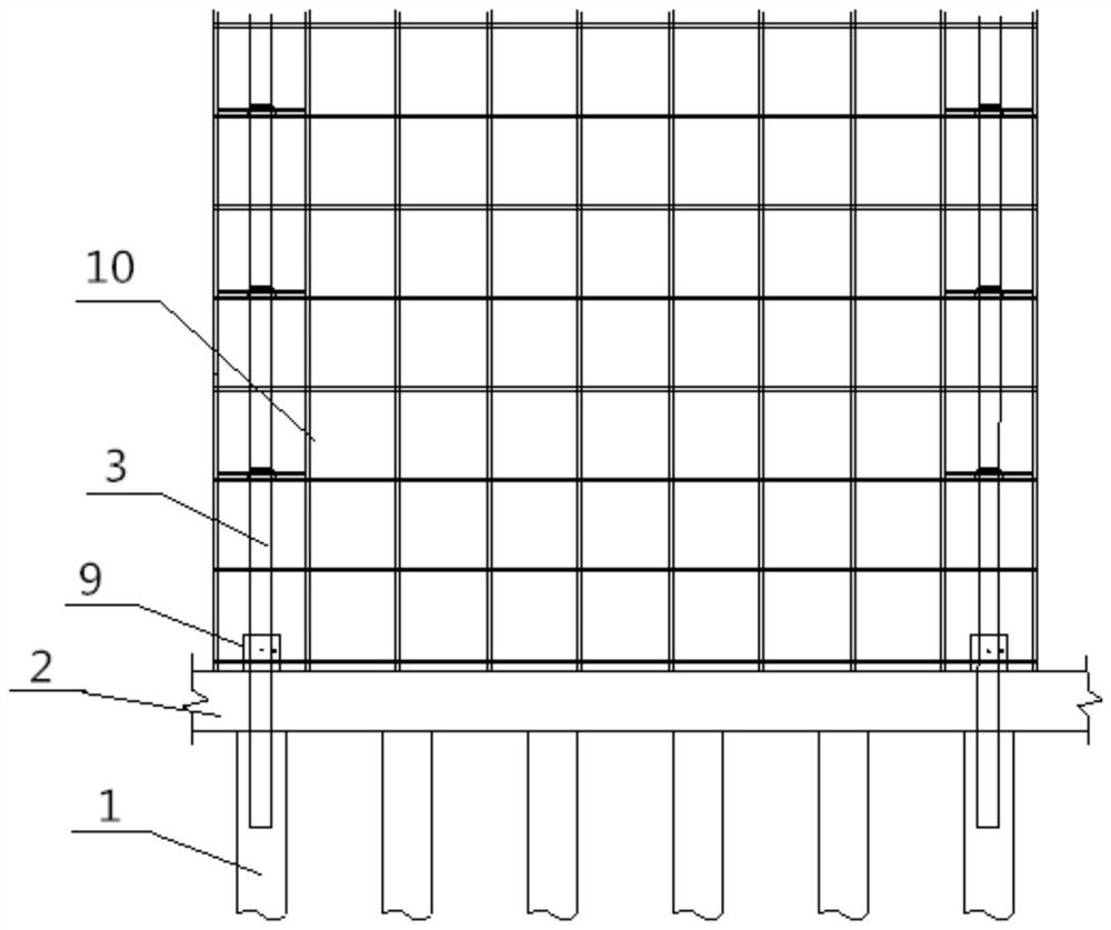 Construction method of wall-attached-free combined scaffold