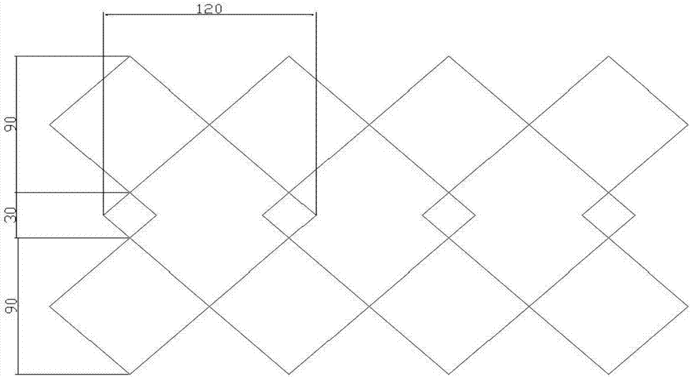 Big grid pattern conveyer belt joint structure and method