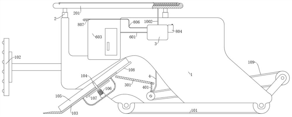 Coal mining machine with collapse prevention function