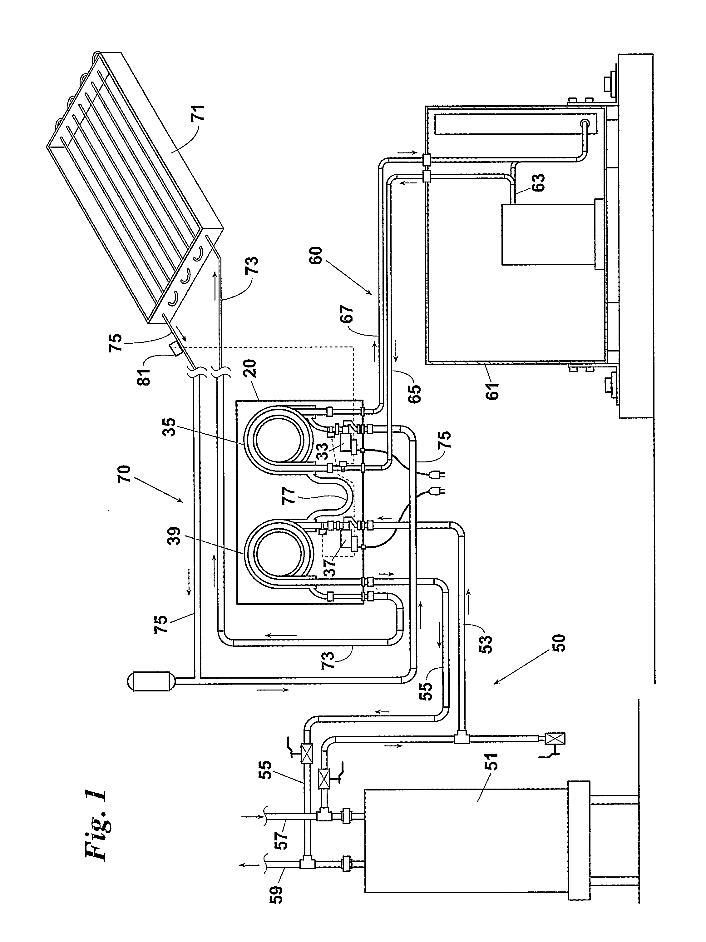 Solar hot water and recovery system