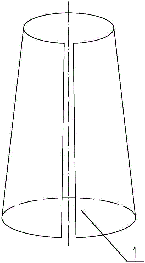 Special clamp for welding thin-walled conical body