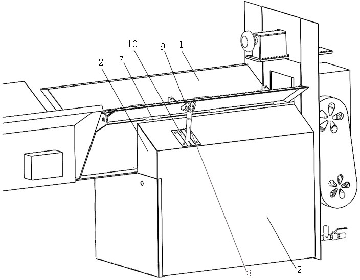 Automatic material turning device