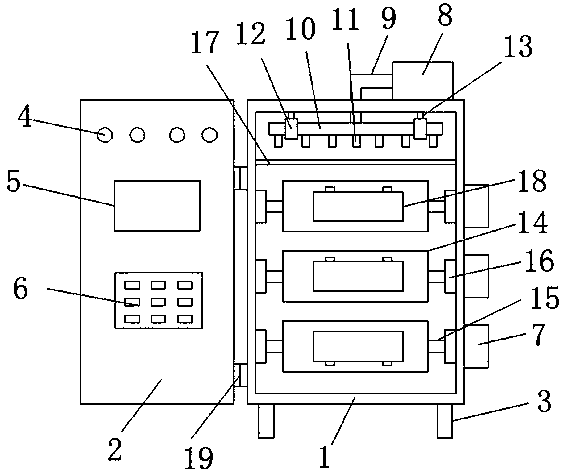 Drying device for optical polishing wafers