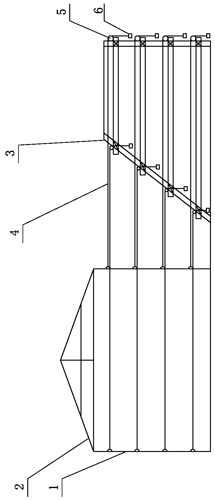 Wind load simulation test method for double-pitched roof mobile house