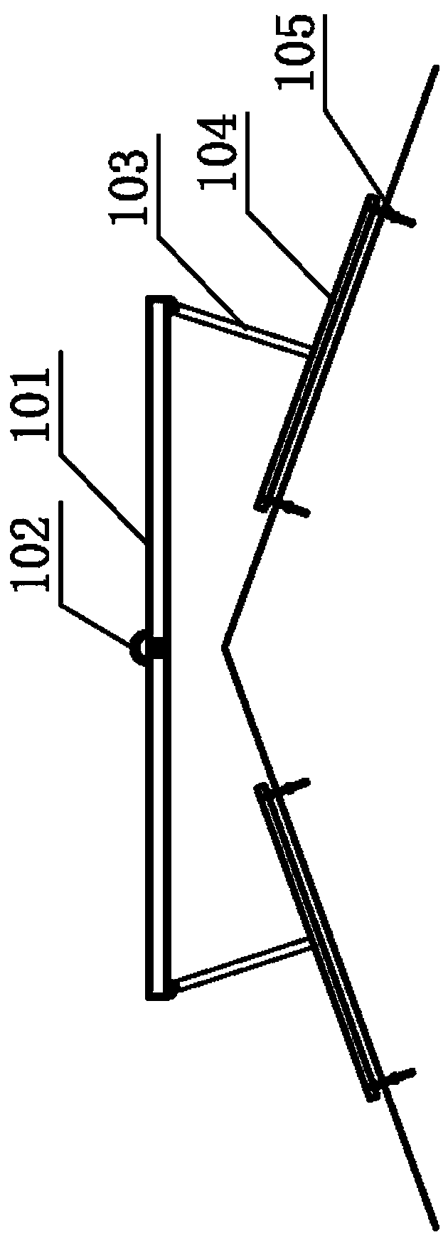 Wind load simulation test method for double-pitched roof mobile house