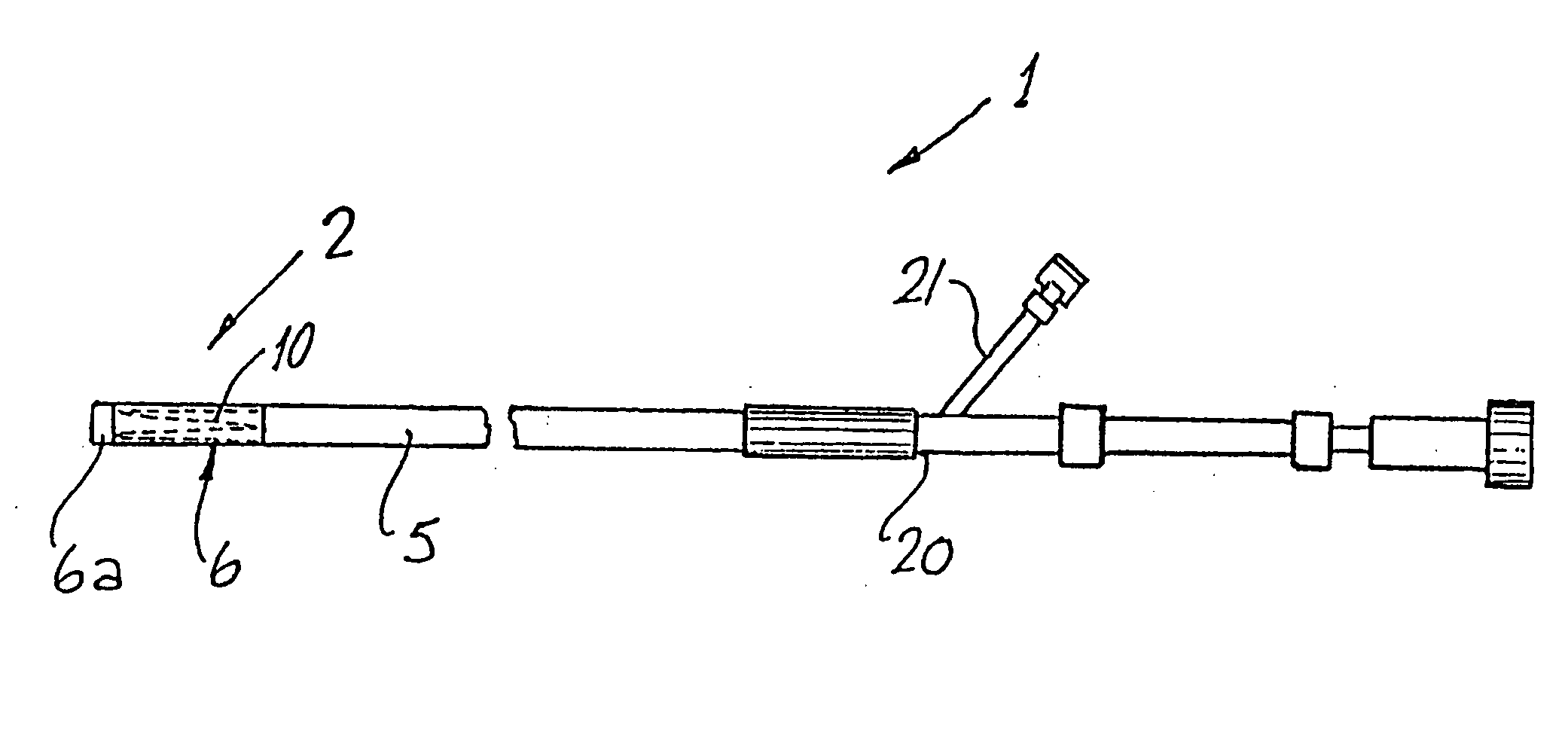 Catheter with an expandable end portion