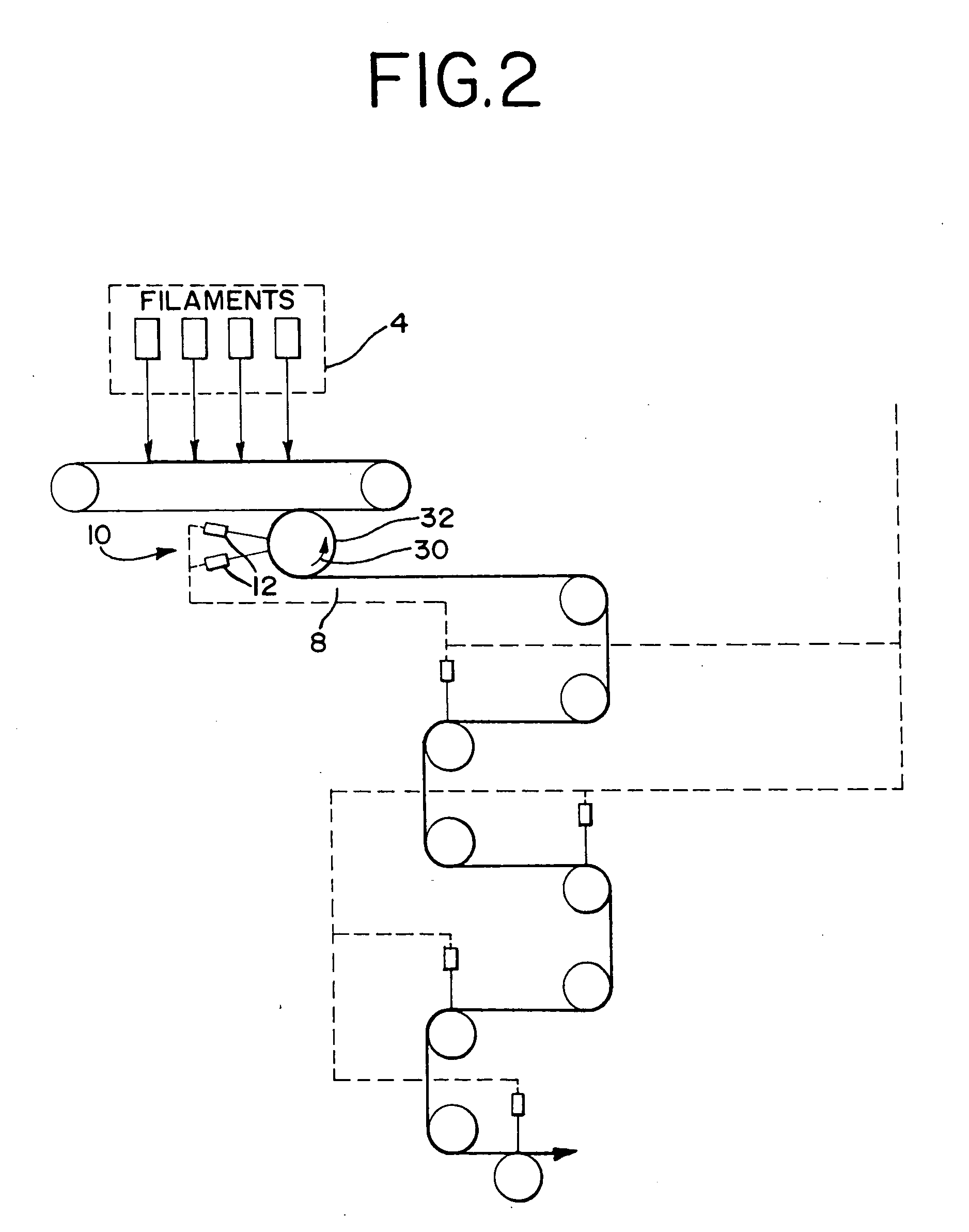 Hydroentanglement of continuous polymer filaments