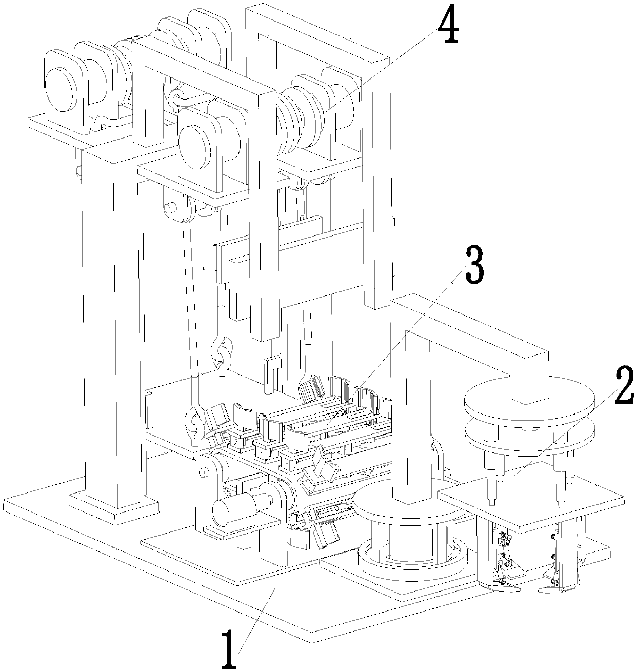 An intelligent forming all-in-one machine for retaining walls of urban highways