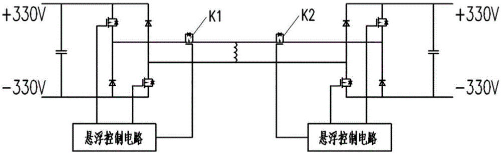 Magnetic-levitation train levitation control device and method