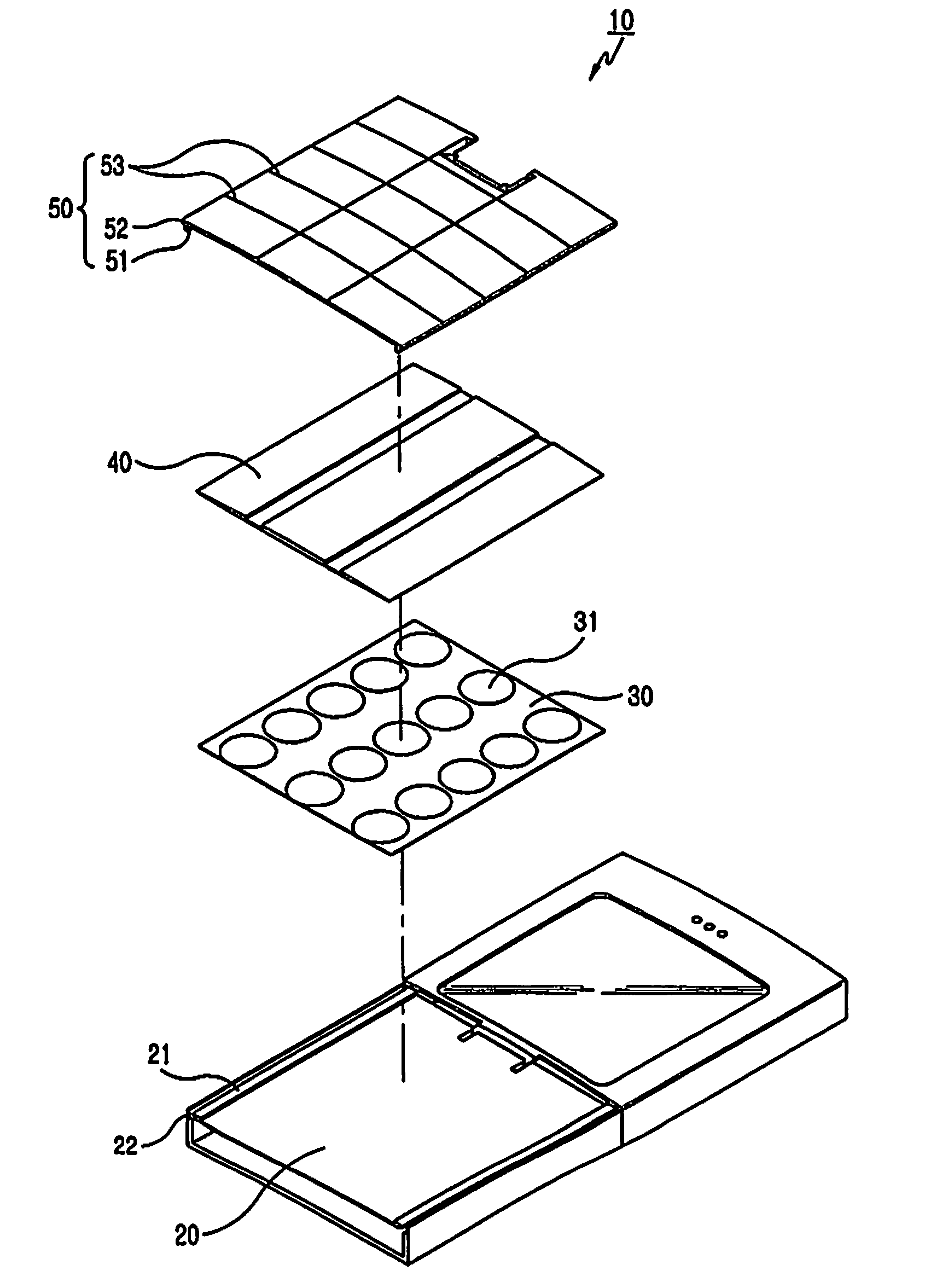 Keypad coupling apparatus for portable terminal