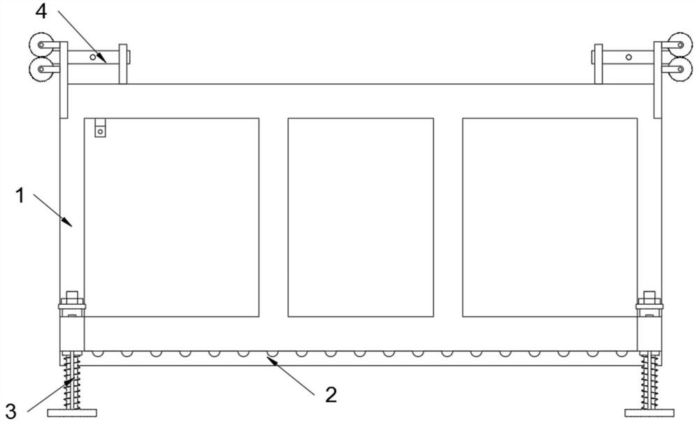 Functional hanging basket capable of being installed by tools for bridge line pipeline maintenance