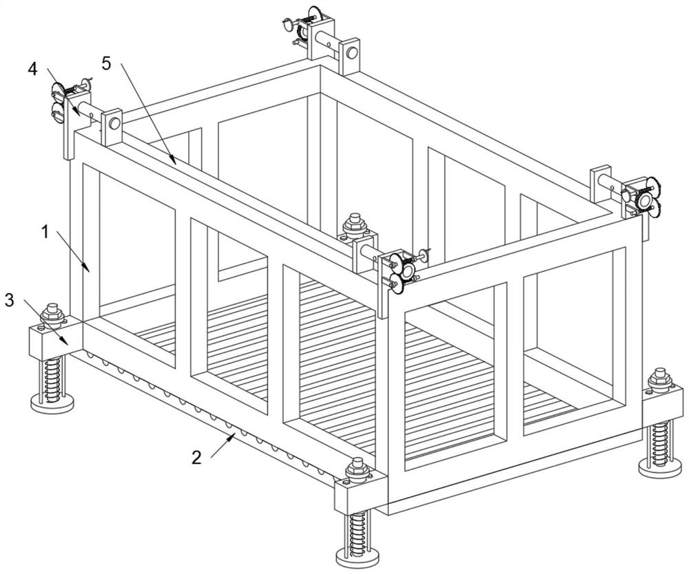 Functional hanging basket capable of being installed by tools for bridge line pipeline maintenance