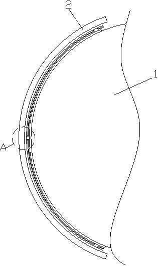 Collision structure of robot and robot