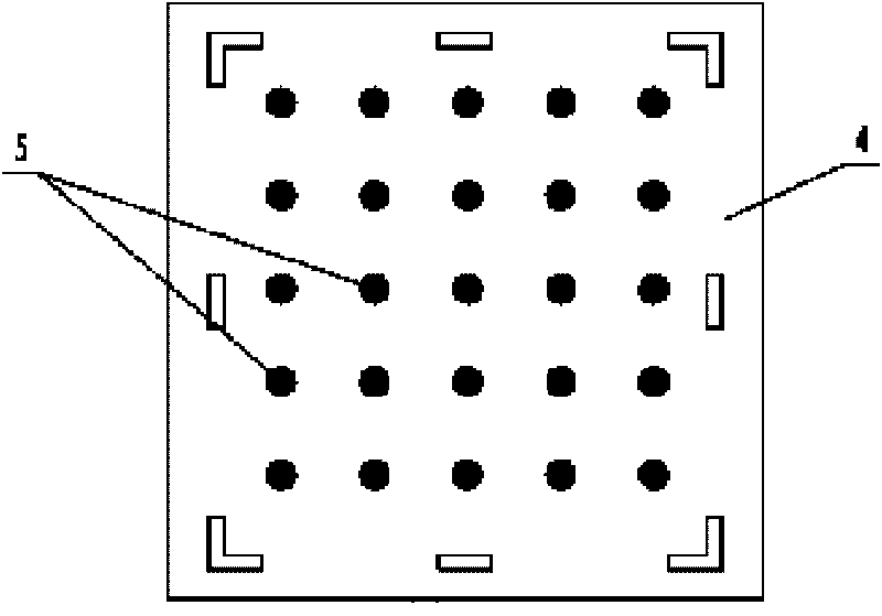 Distribution system of magnetic supports in vacuum glass