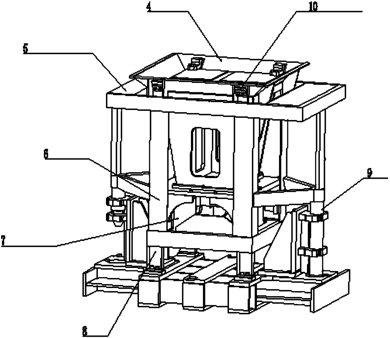 Assembly welding device, assembly welding method and Charismas tree guide frame