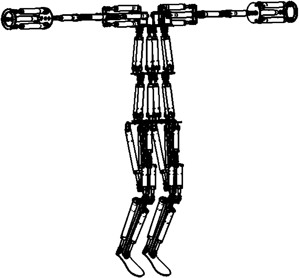 Humaniod robot based on air cylinder