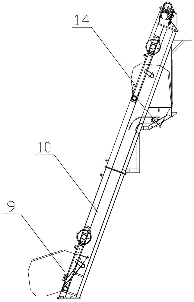 Elevator bucket loading type concrete batching plant