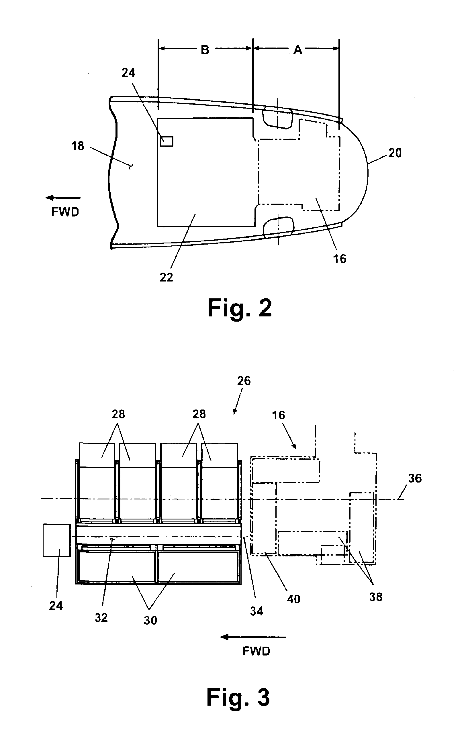 Modular offset aisle overhead crew rest