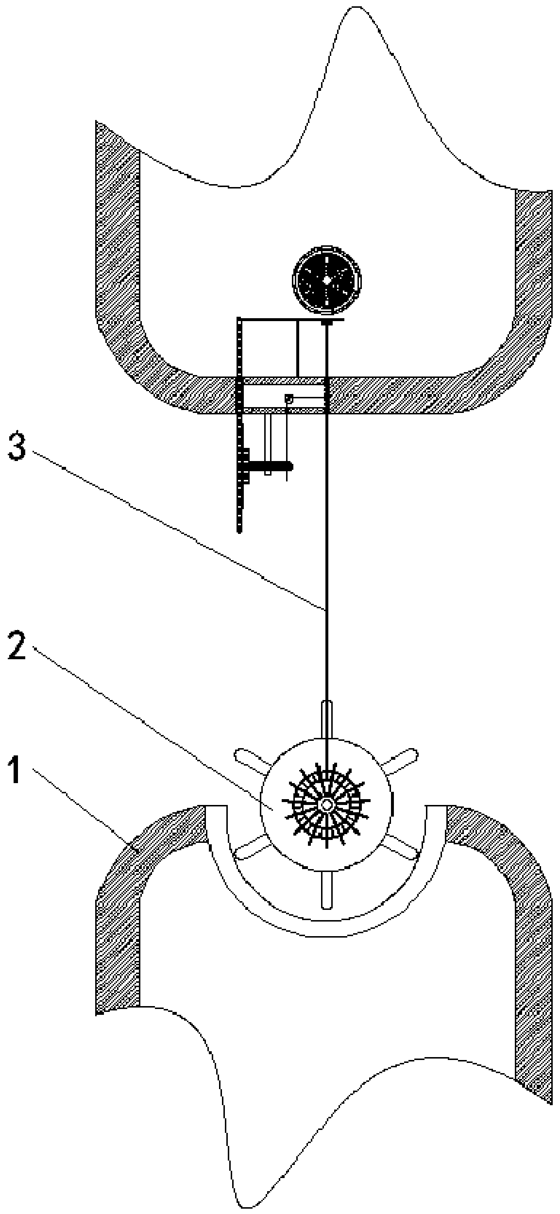 Circulating sewage treatment tank water inlet flow control valve