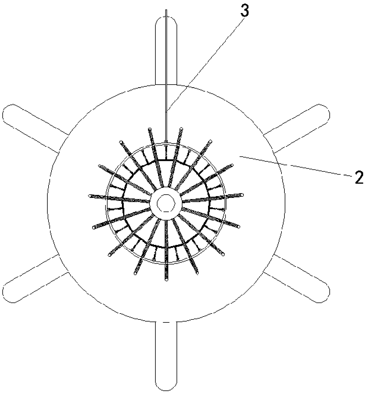 Circulating sewage treatment tank water inlet flow control valve