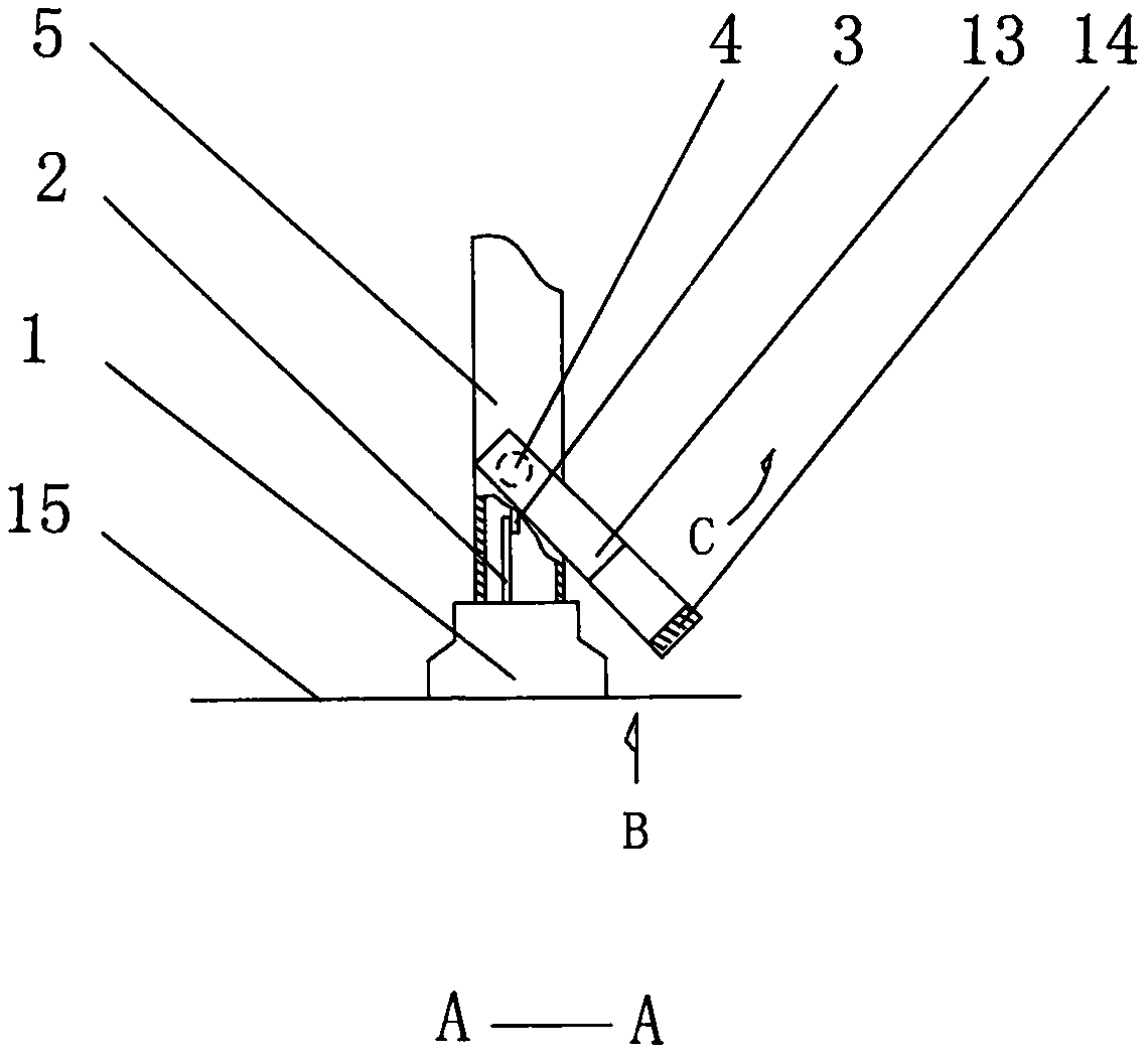 Method for using four-leg walking stick safer and more labor-saving