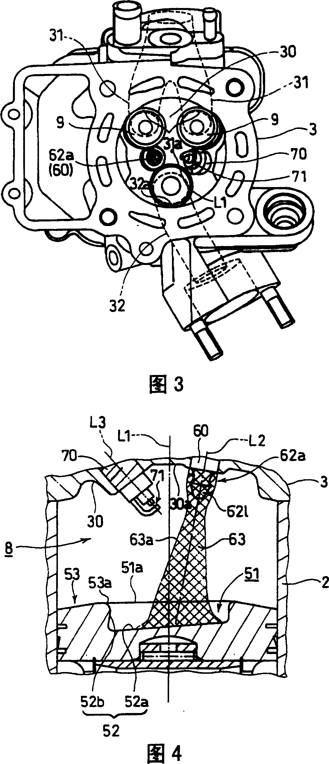 In cylinder fuel oil jet type IC engine