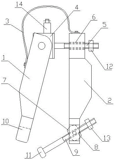 Ground potential installation type shunt clamp device and installation method thereof