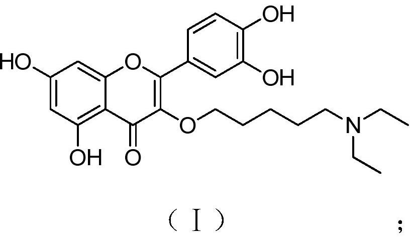 A kind of quercetin derivative and its preparation method and application