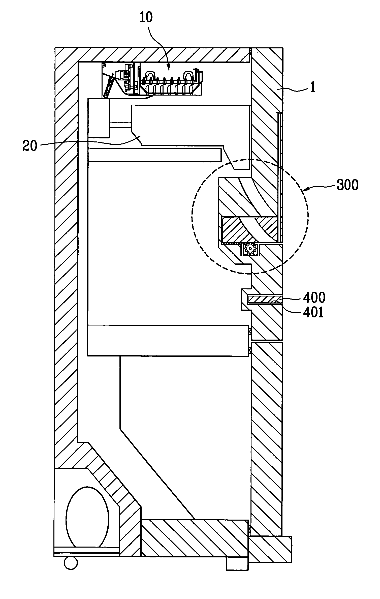 Dispenser of icemaker in refrigerator