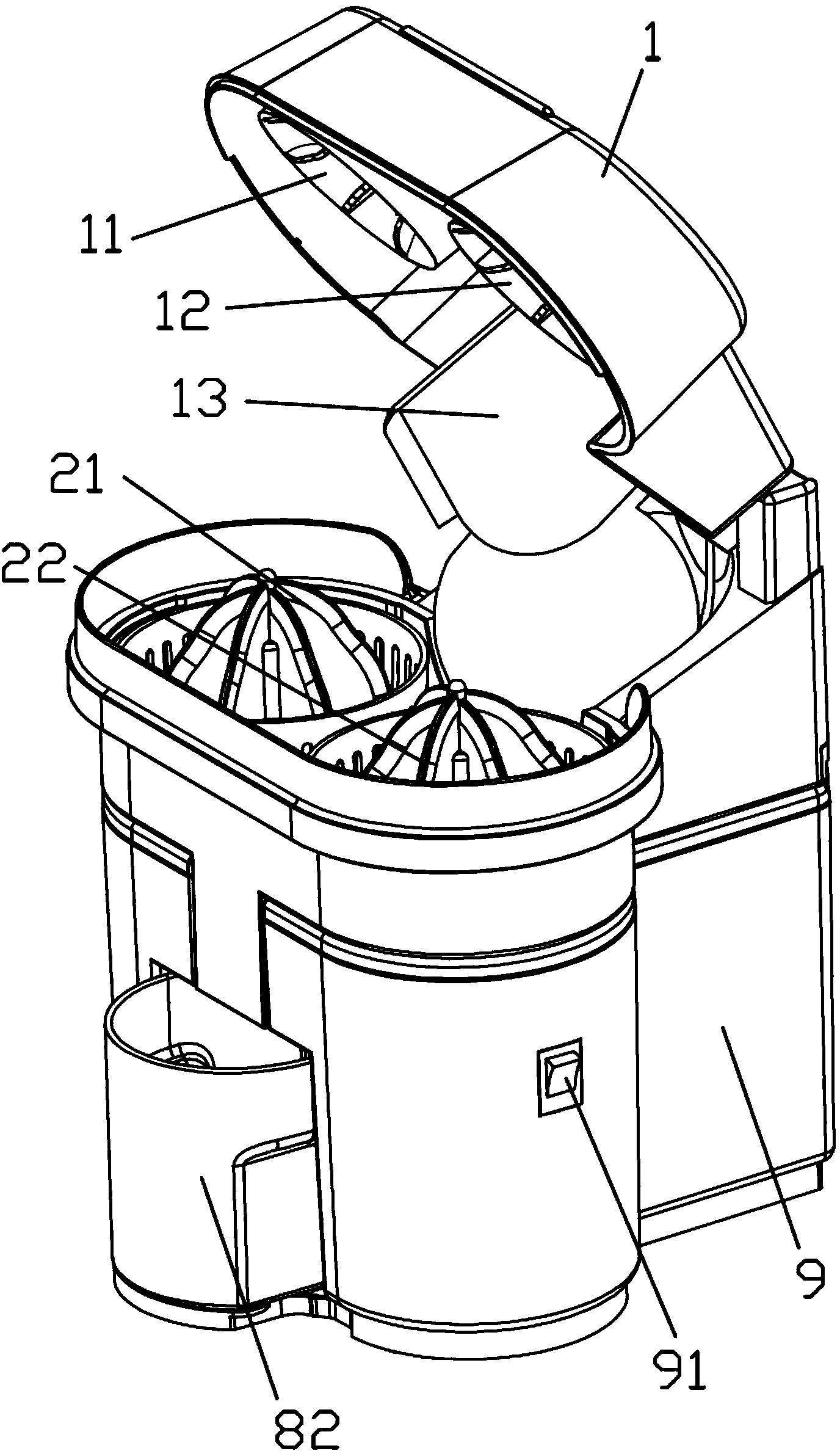 Orange juice extraction machine