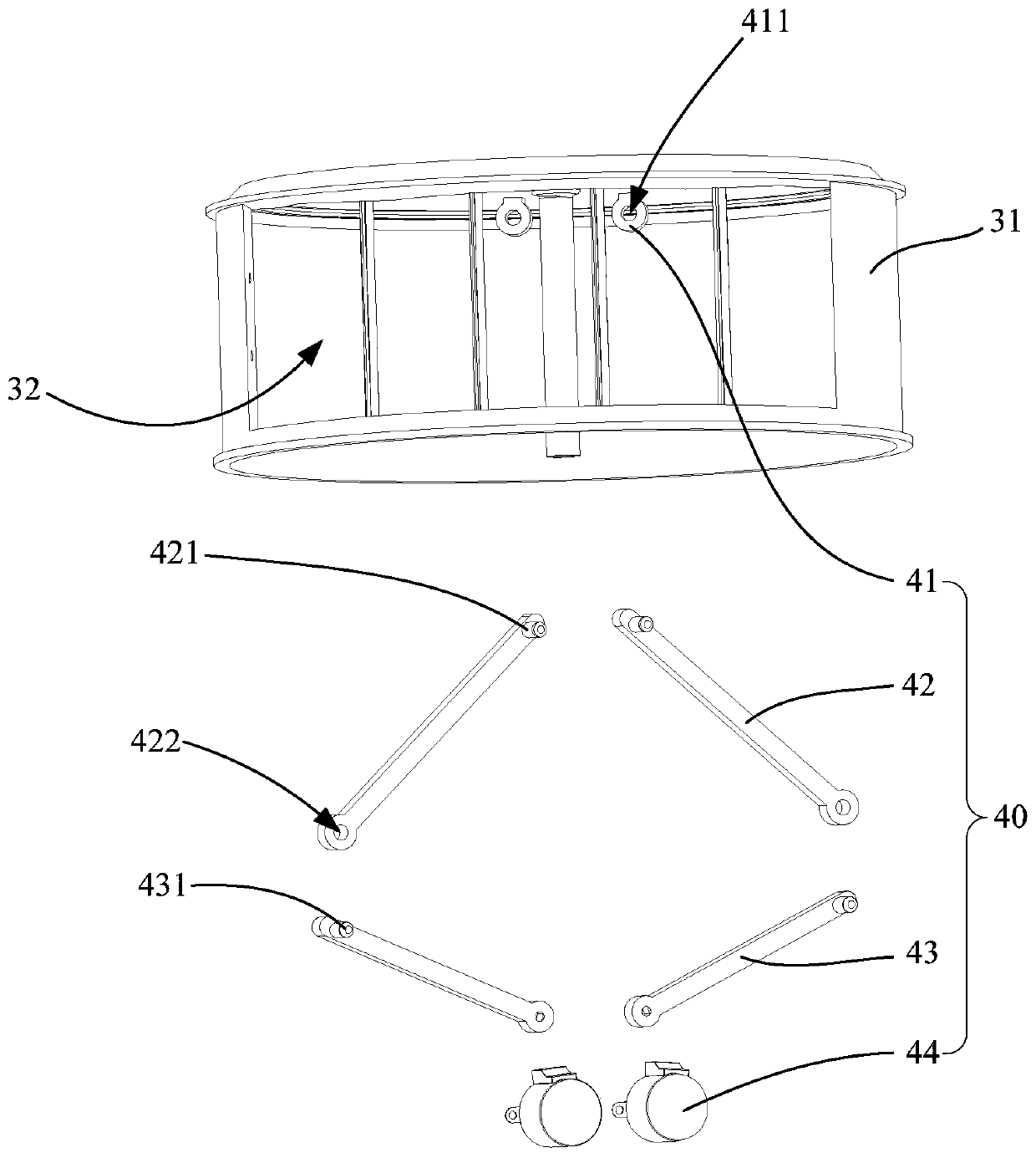 Air-conditioning cabinet and air outlet control method of air-conditioning cabinet