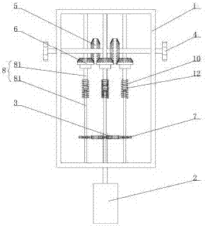 Wheel train energy storage power generation device